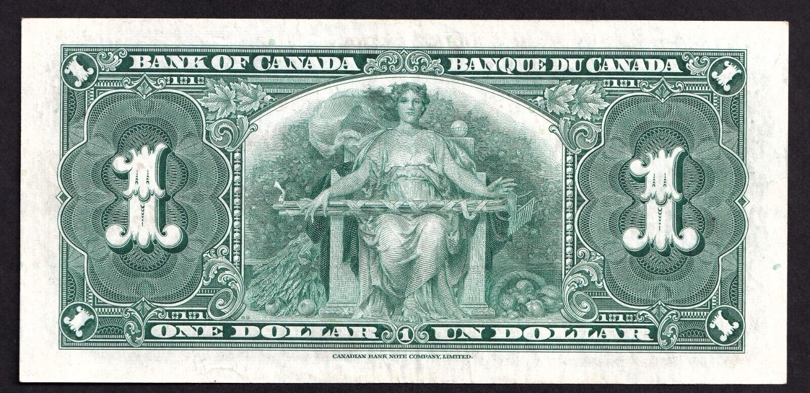 Canada 1937 $1 One Dollar Banknote Coyne - Towers L/N 5261383 Nice Colour