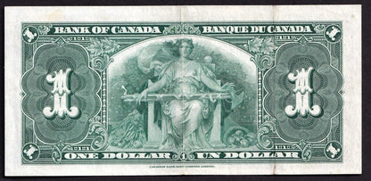 Canada 1937 $1 One Dollar Banknote Coyne - Towers M/N 5473894 Nice Colour