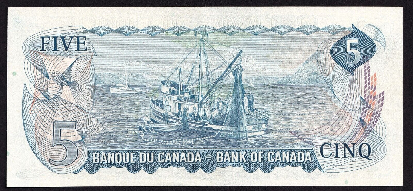 Canada 1972 $5 Five Dollar Banknote Bouey - Rasminsky Banknote CB 0176810