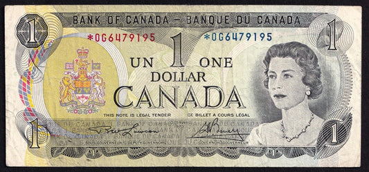 Canada 1973 $1 One Dollar Replacement Banknote Lawson - Bouey *OG 6479195