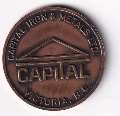 1970 Capital Iron Metals LTD 36c Thirty Six Cents In Trade