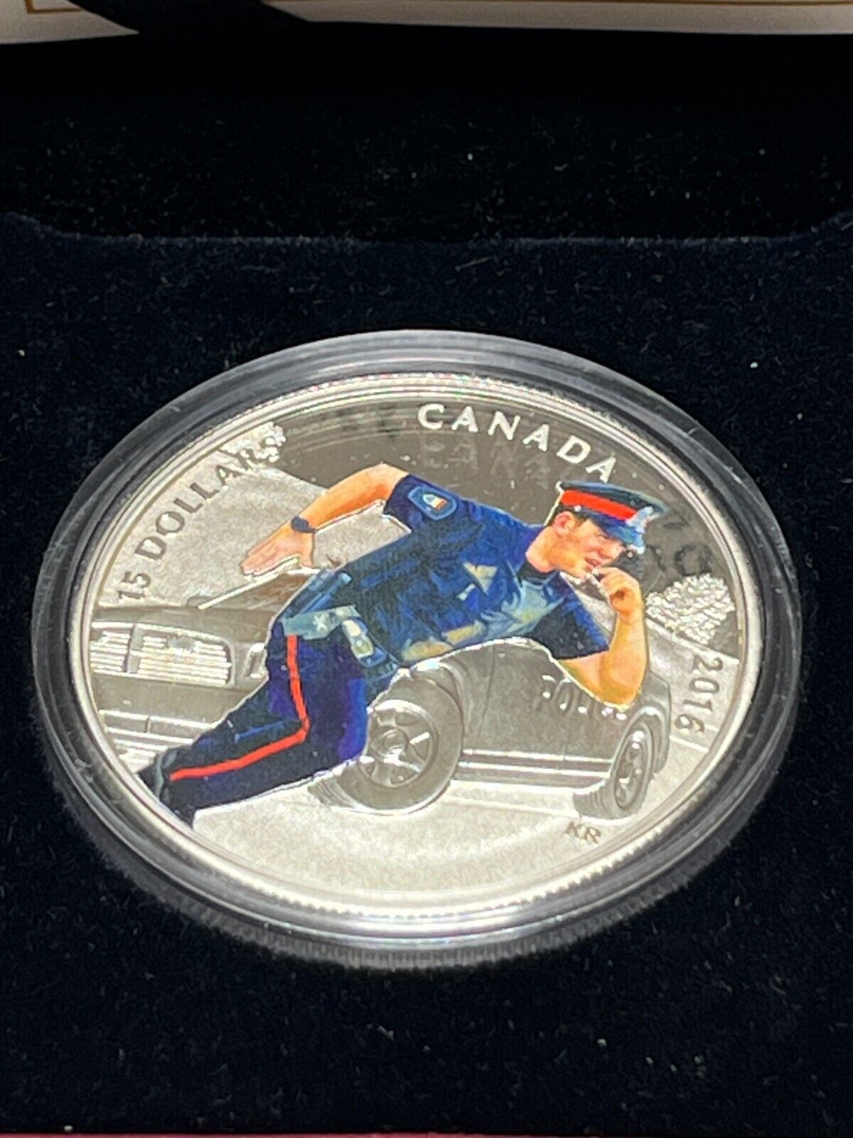 RCM 2016 Police National Heroes $15 Pure Silver Proof Colour Canada Coin