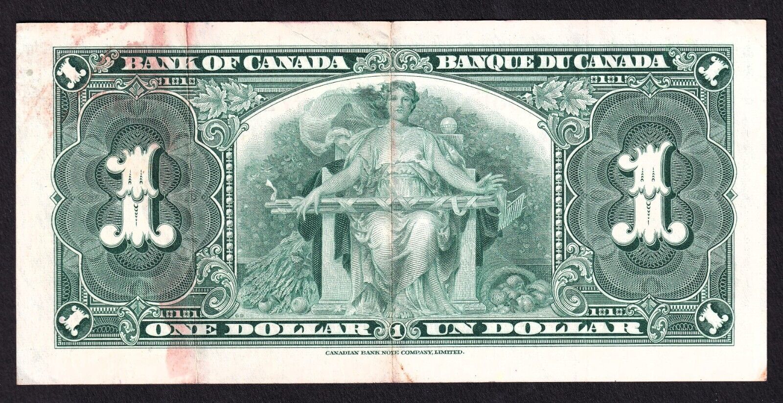 Canada 1937 $1 One Dollar Banknote Coyne - Towers N/N 7269956