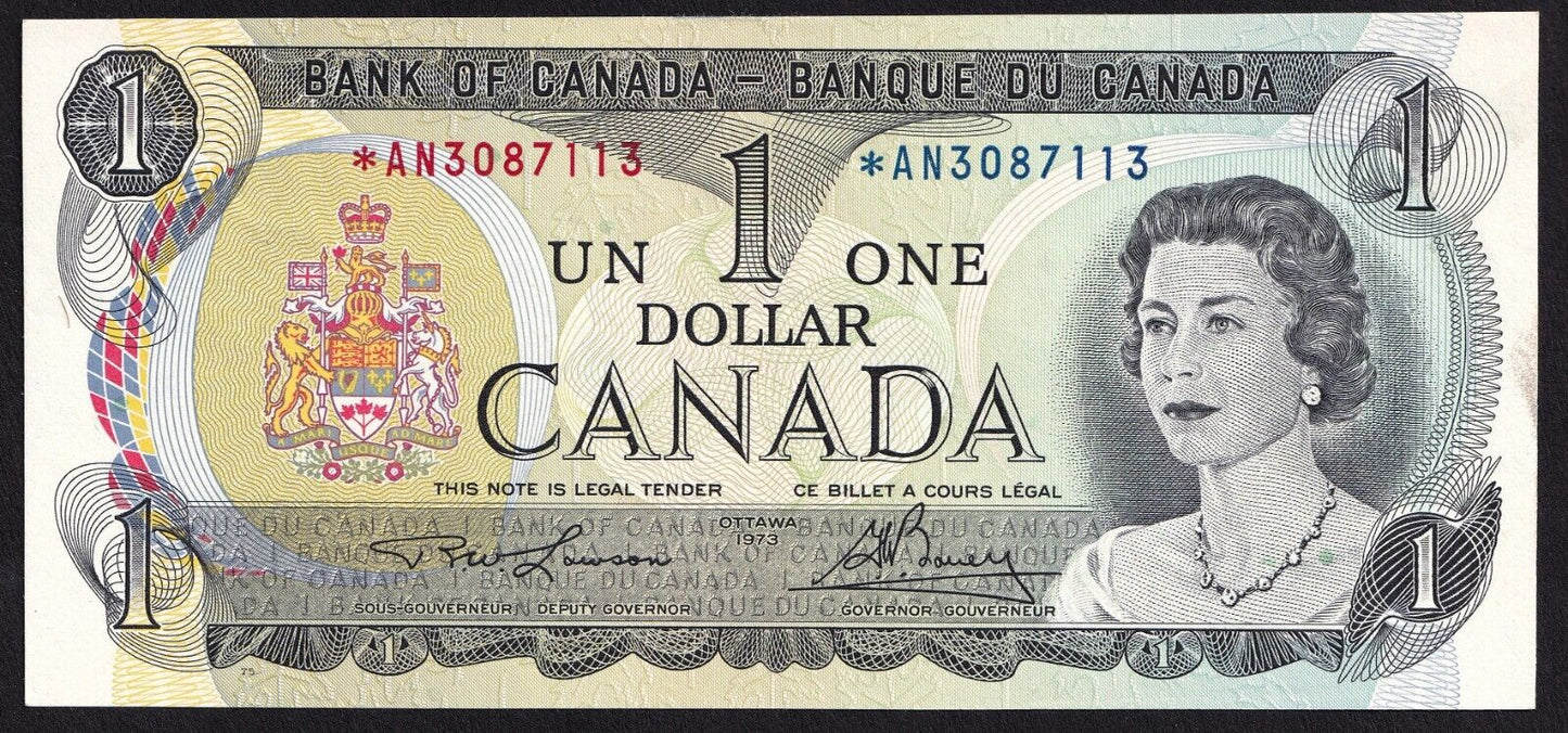 Canada 1973 $1 One Dollar Replacement Banknote Lawson - Bouey *AN 3087113