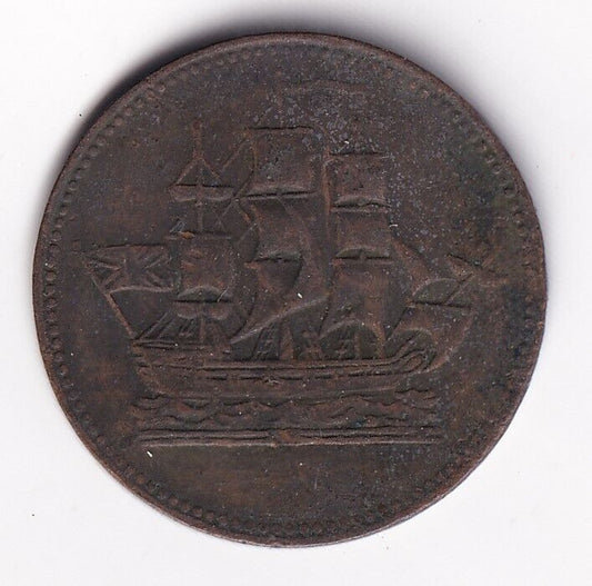 Canada 1835 Ships Colonies & Commerce Prince Edward Island Trade Token L28 #4