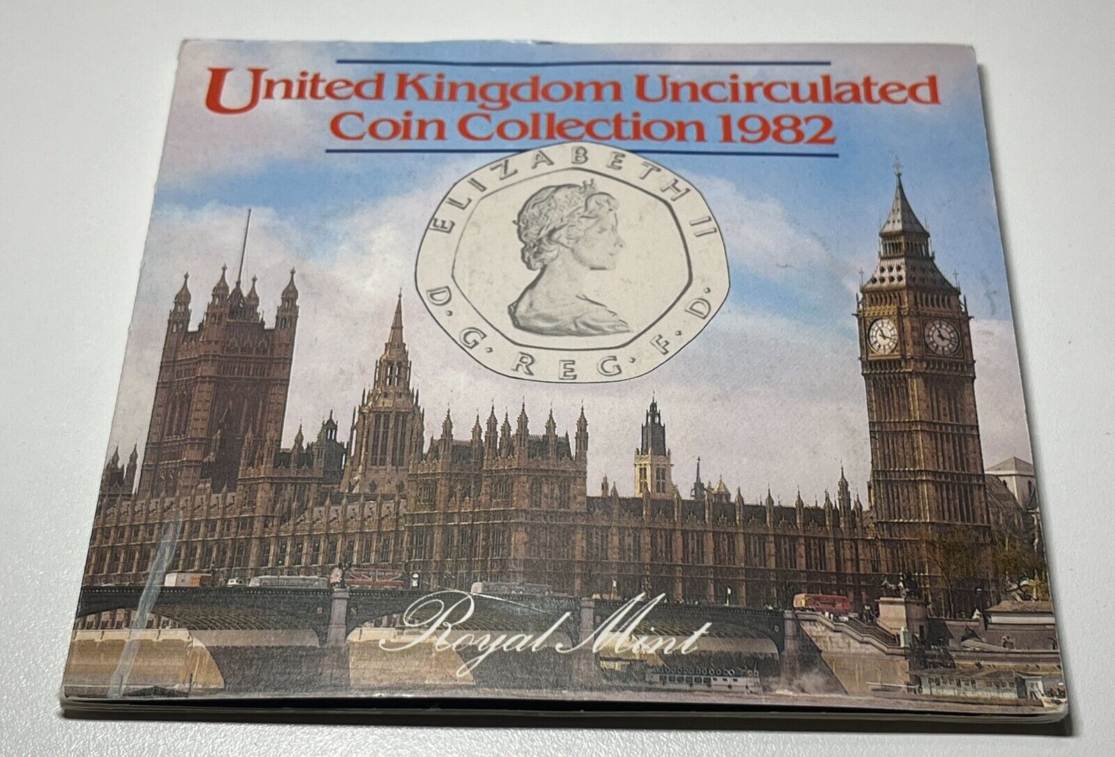 1982 United Kingdom Brilliant Uncirculated Coin Collection in Album