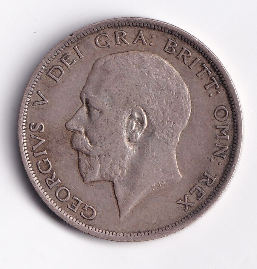 1917 Great Britain 1/2 Half Crown KM#818.1 Circulated Coin World War 1