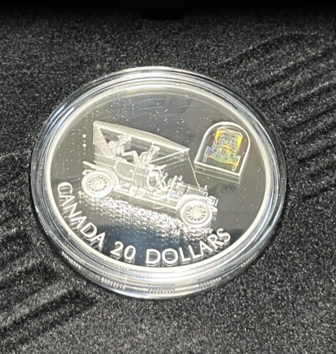 2001 $20.00 Transportation Russell Model L Touring Car Silver Proof Coin