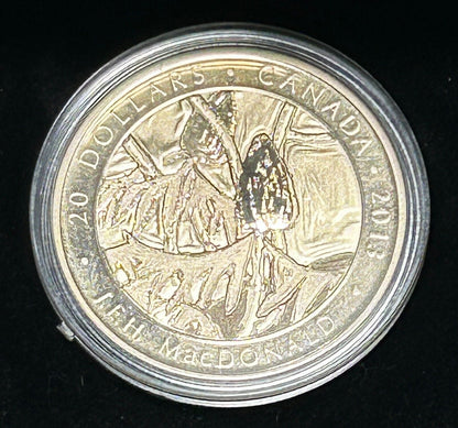 2013 Canada $20 Sumacs MacDonald Fine Silver With Box and COA