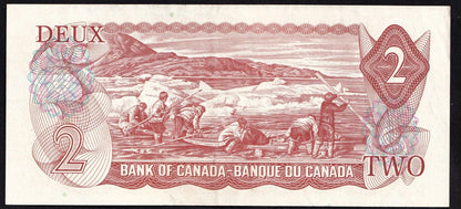 Canada 1974 $2 Two Dollar Banknote Crow - Bouey AGK 9380807