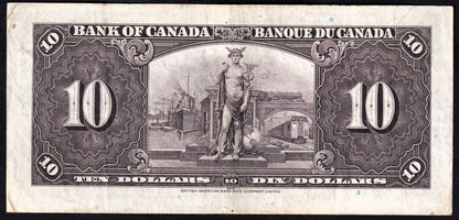 Canada 1937 $10 Ten Dollar Banknote Coyne - Towers D/T 7114850