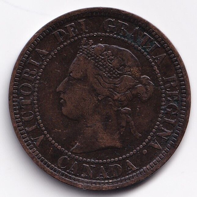 1881 Canada Halifax 1 One Cent Queen Victoria Penny VF-30 #3