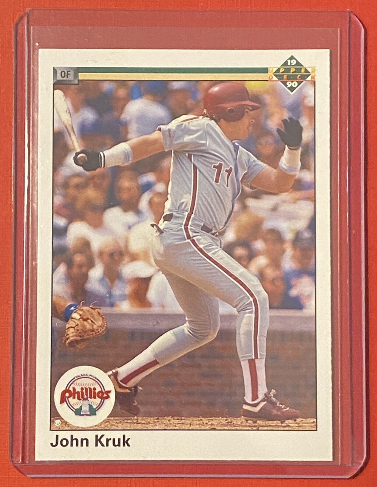 1990 Upper Deck Baseball John Kruk Philadelphia Phillies #668