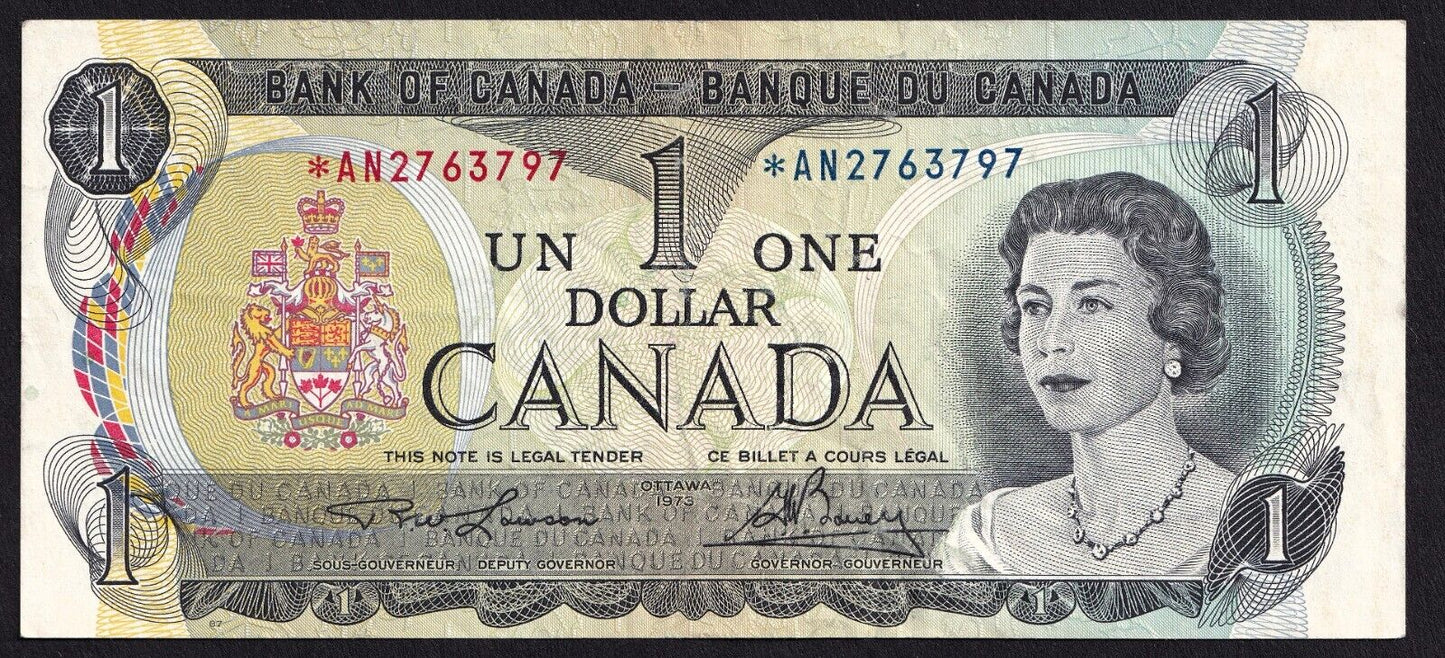 Canada 1973 $1 One Dollar Replacement Banknote Lawson - Bouey *AN 2763797