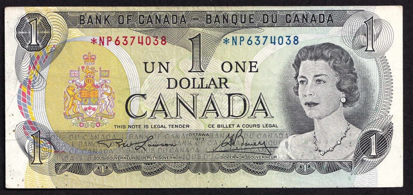 Canada 1973 $1 One Dollar Replacement Banknote Lawson - Bouey *NP 6374038