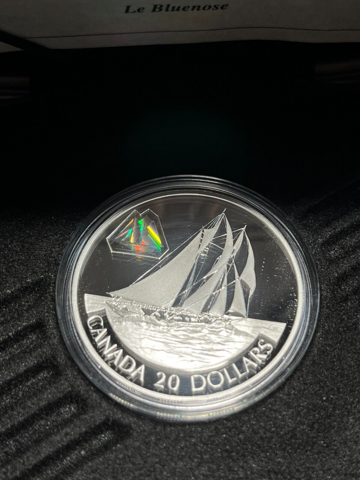 Canada 2000 The Bluenose Fishing Schooner $20 Dollars Silver Coin RCM W Box/COA