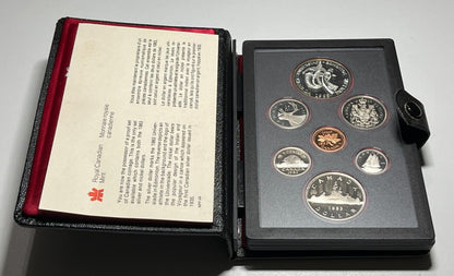 1983 Canada Double Dollar Prestige Set Edmonton Silver Dollar Mint Set With COA