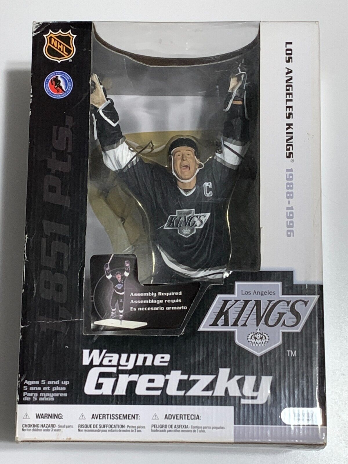 Mcfarlane NHL Legends 12" inch Wayne Gretzky Los Angeles Kings Black Jersey