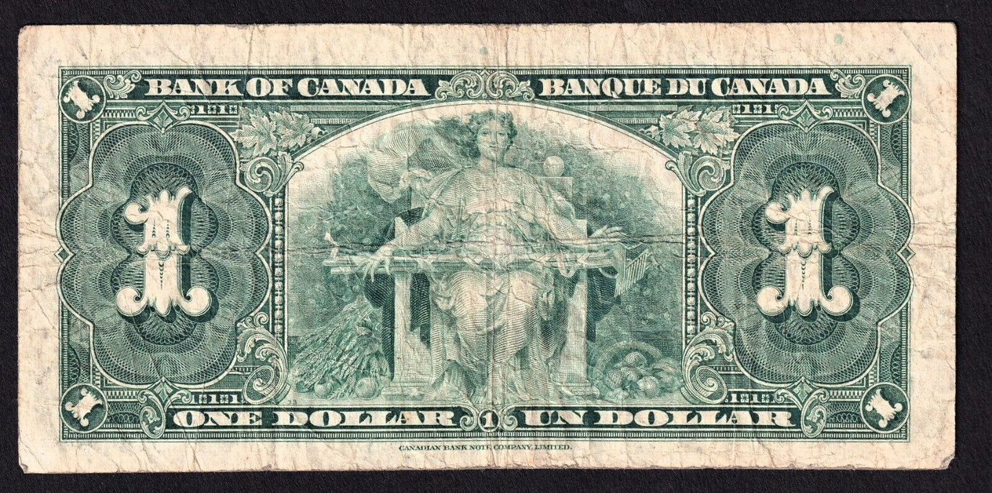 Canada 1937 $1 One Dollar Banknote Gordon - Towers R/L 5670509