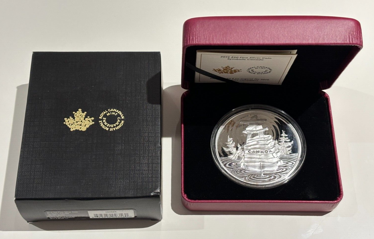 Royal Canadian Mint 2019 $50 Fine Silver Coin Symbolic Canada