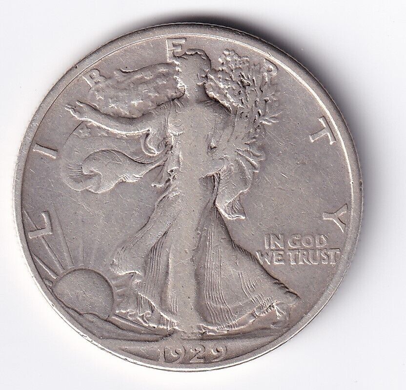 United States 1929-D .900 Silver Walking Liberty Half Dollar 50 Cent