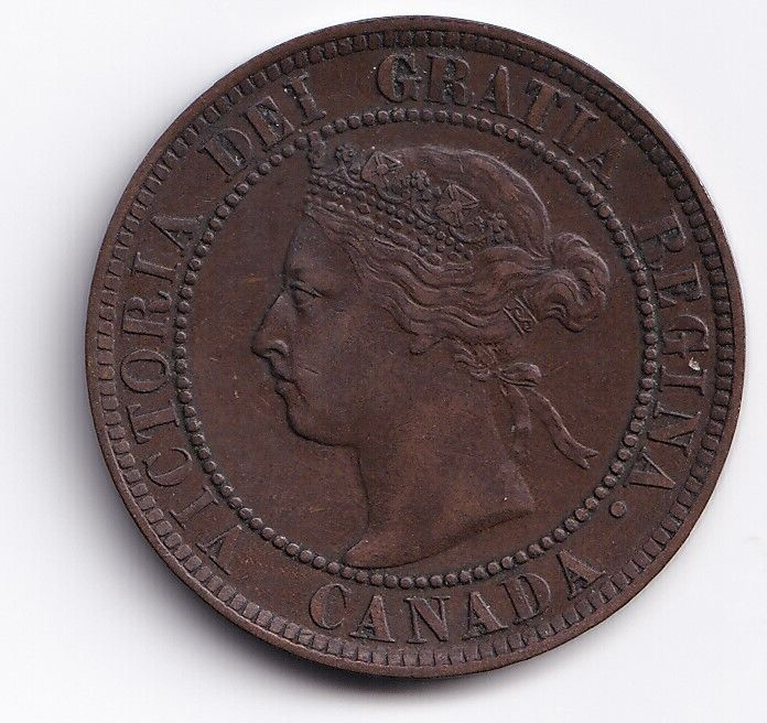 Canada 1893 1c One Large Cent Queen Victoria Very Fine #2