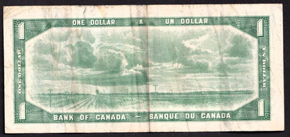 Canada 1954 $1 One Dollar Devils Face Banknote Coyne - Towers G/A 0305310