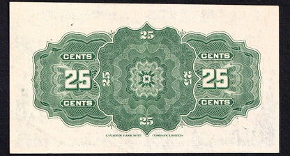 1923 Dominion of Canada 25c Shinplaster Note McCavour - Sanders