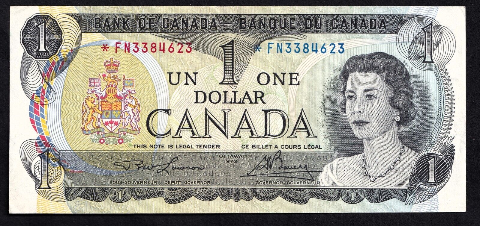 Canada 1973 $1 One Dollar Replacement Banknote Lawson - Bouey UNC *F/N 3384623