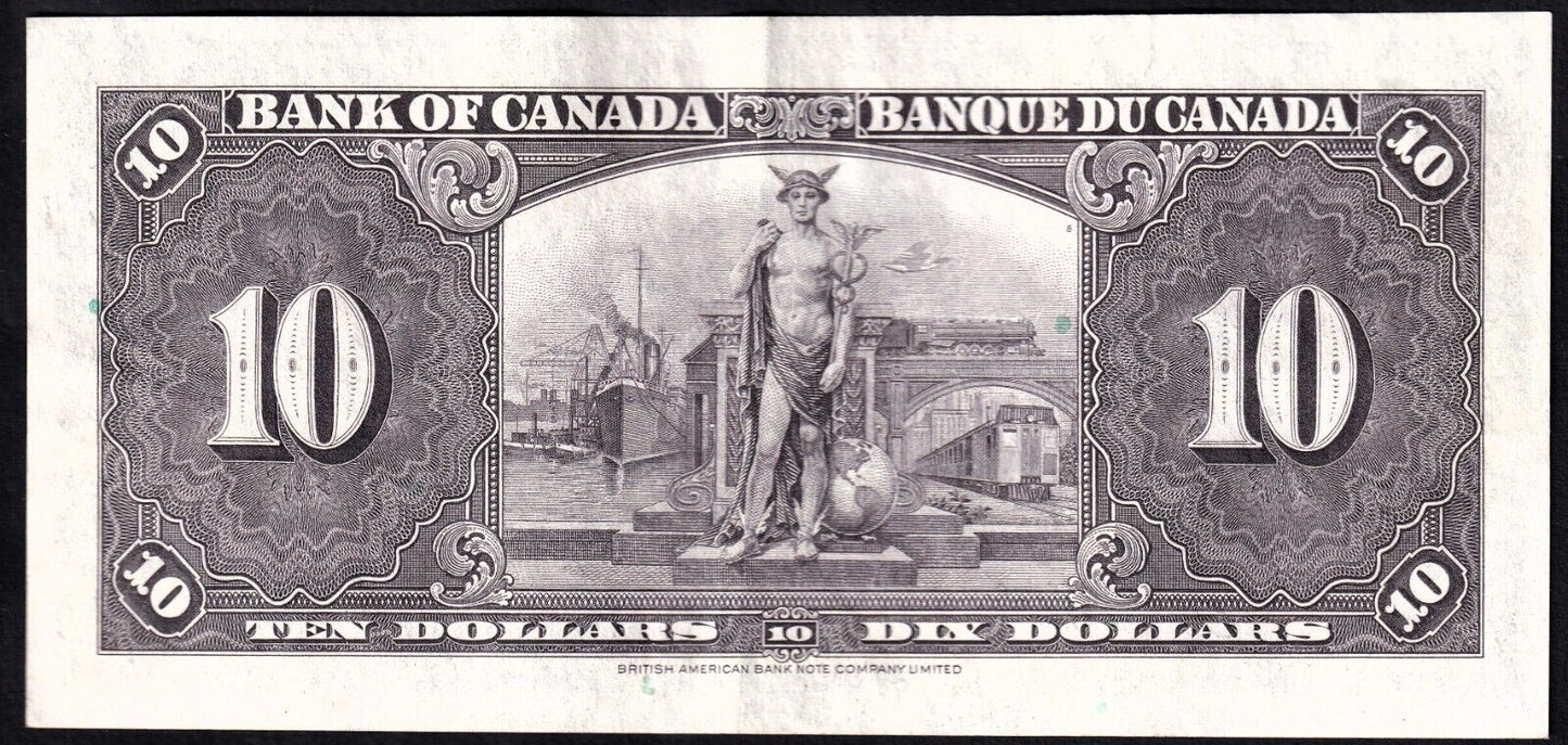 Canada 1937 $10 Ten Dollar Banknote Coyne - Towers A/T 4320865