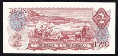 Canada 1974 $2 Two Dollar Banknote  Lawson - Bouey RD 3278047