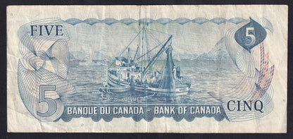 Canada 1972 $5 Five Dollar Banknote Bouey - Raminsky