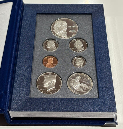 1993 U.S. James Madison 7 Coin Prestige Set Including Silver