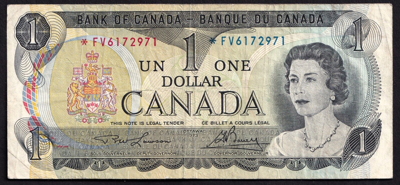 Canada 1973 $1 One Dollar Replacement Banknote Lawson - Bouey *FV 6172971