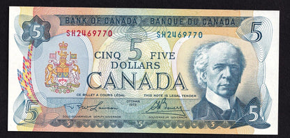 Canada 1972 $5 Five Dollar Banknote Lawson-Bouey Beautiful Colour SH 2469770