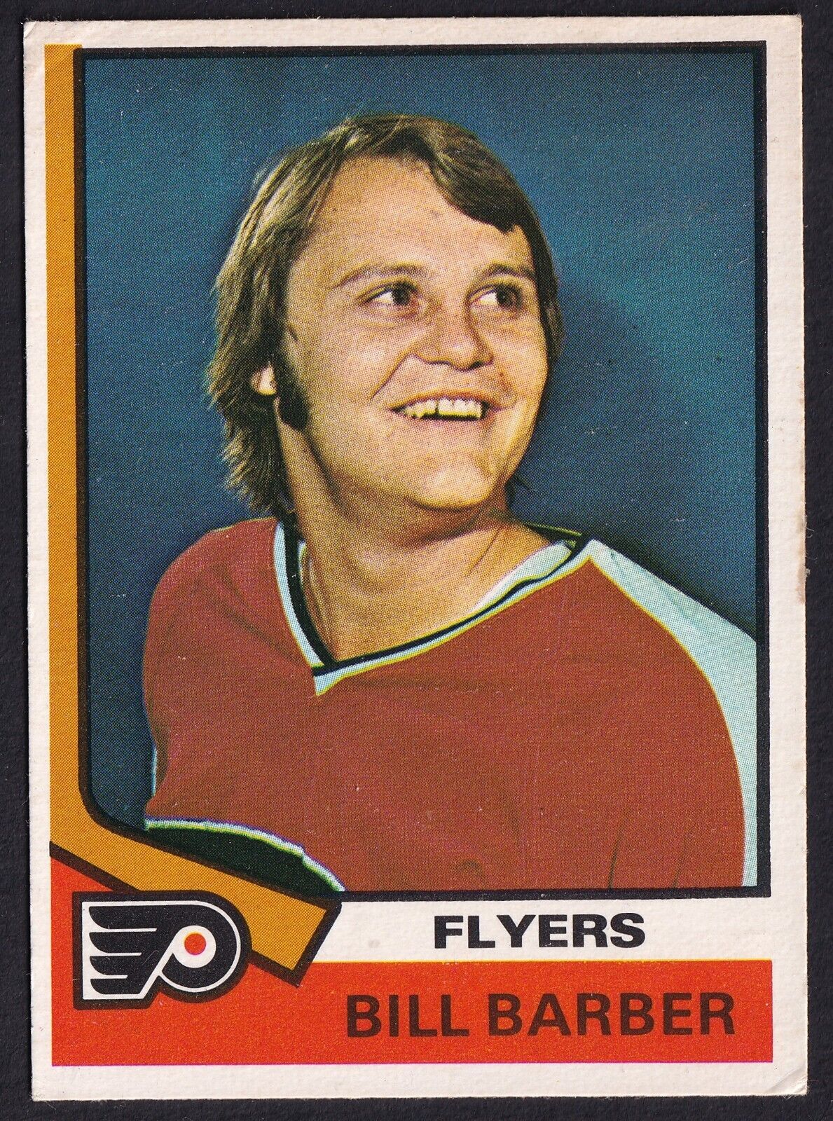 1974-75 Topps #8 Bill Barber Philadelphia Flyers HOF NHL Card