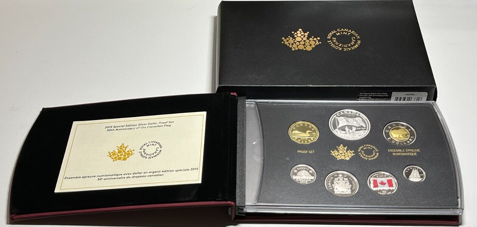 2015 RCM Fine Silver Proof Set - 50th Anniversary of the Canadian Flag