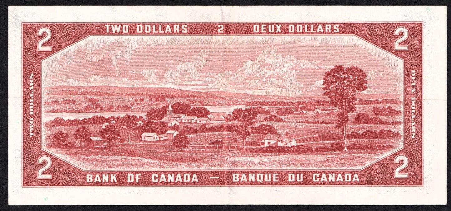 Canada 1954 $2 Two Dollar Devils Face Banknote Beattie - Coyne E/D 8873387