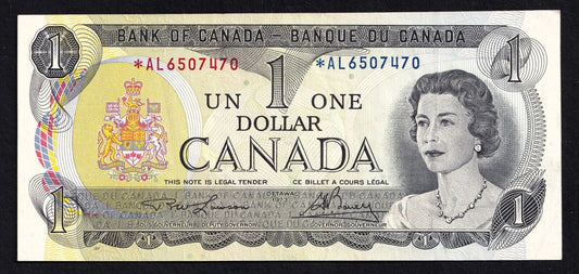 Canada 1973 $1 One Dollar Replacement Banknote Lawson - Bouey UNC *A/L 6507470