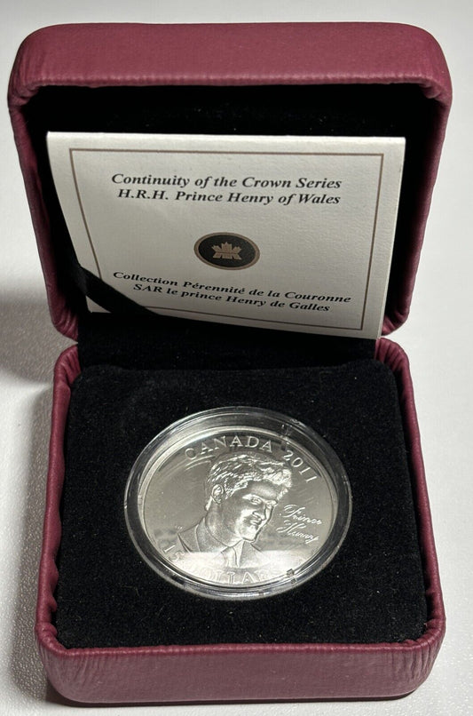 2011 Continuity of the Crown 'Prince Harry' Proof $15 Sterling Silver