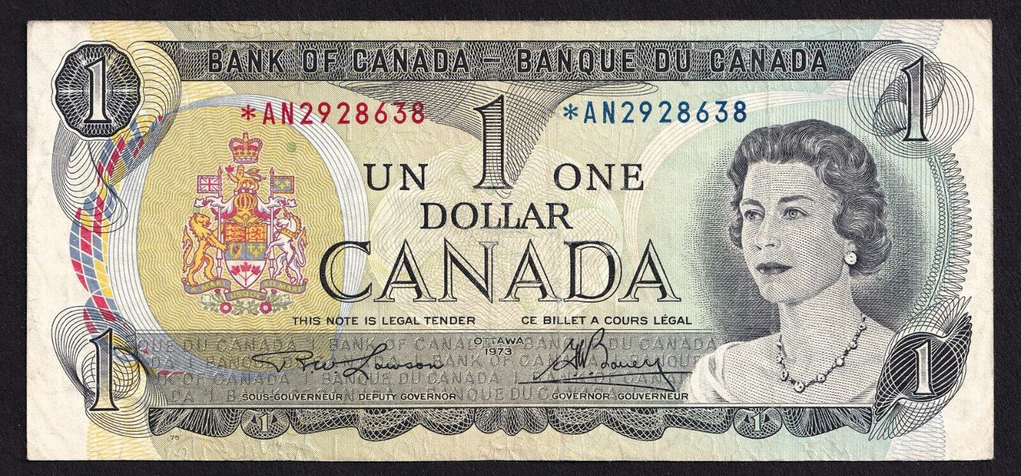 Canada 1973 $1 One Dollar Replacement Banknote Lawson - Bouey *AN 2928638