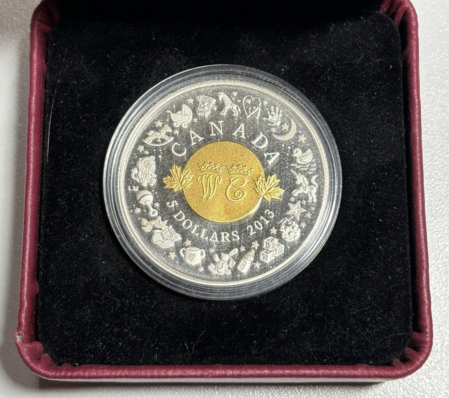 2013 Canada $5 Fine Silver Coin Birth of the Royal Infant