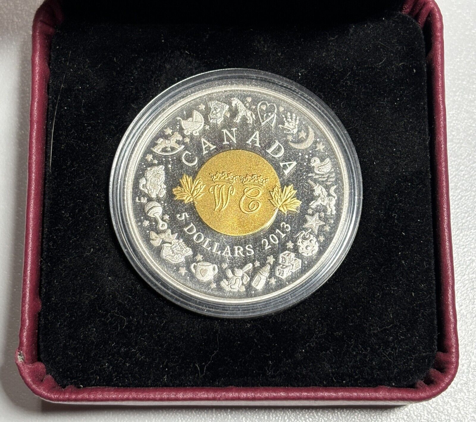 2013 Canada $5 Fine Silver Coin Birth of the Royal Infant