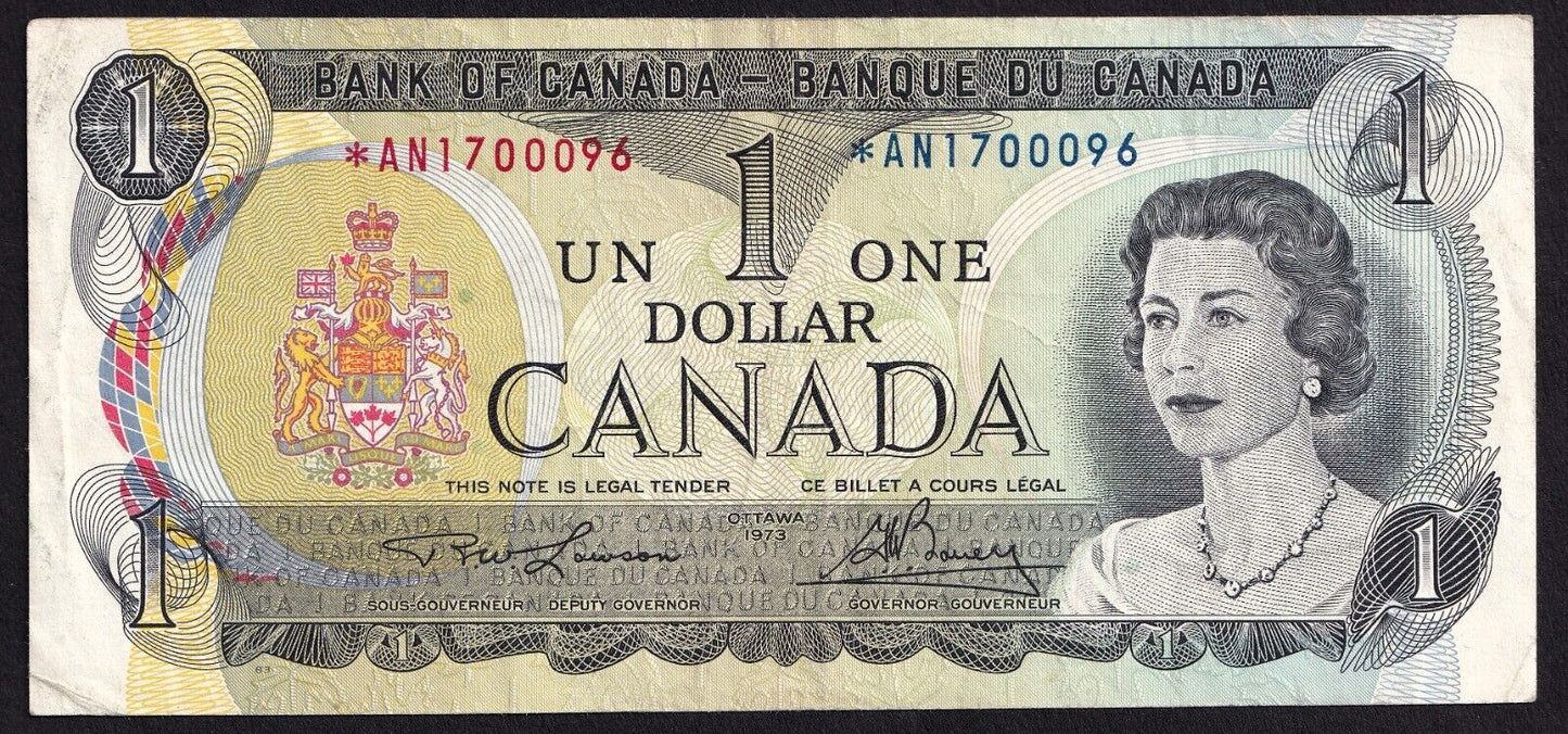 Canada 1973 $1 One Dollar Replacement Banknote Lawson - Bouey *AN 1700096