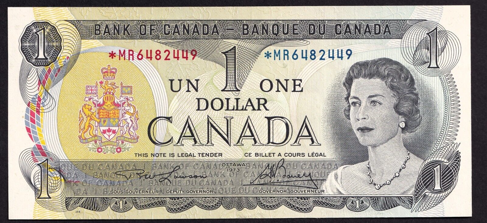 Canada 1973 $1 One Dollar Replacement Banknote Lawson - Bouey *MR 6482449