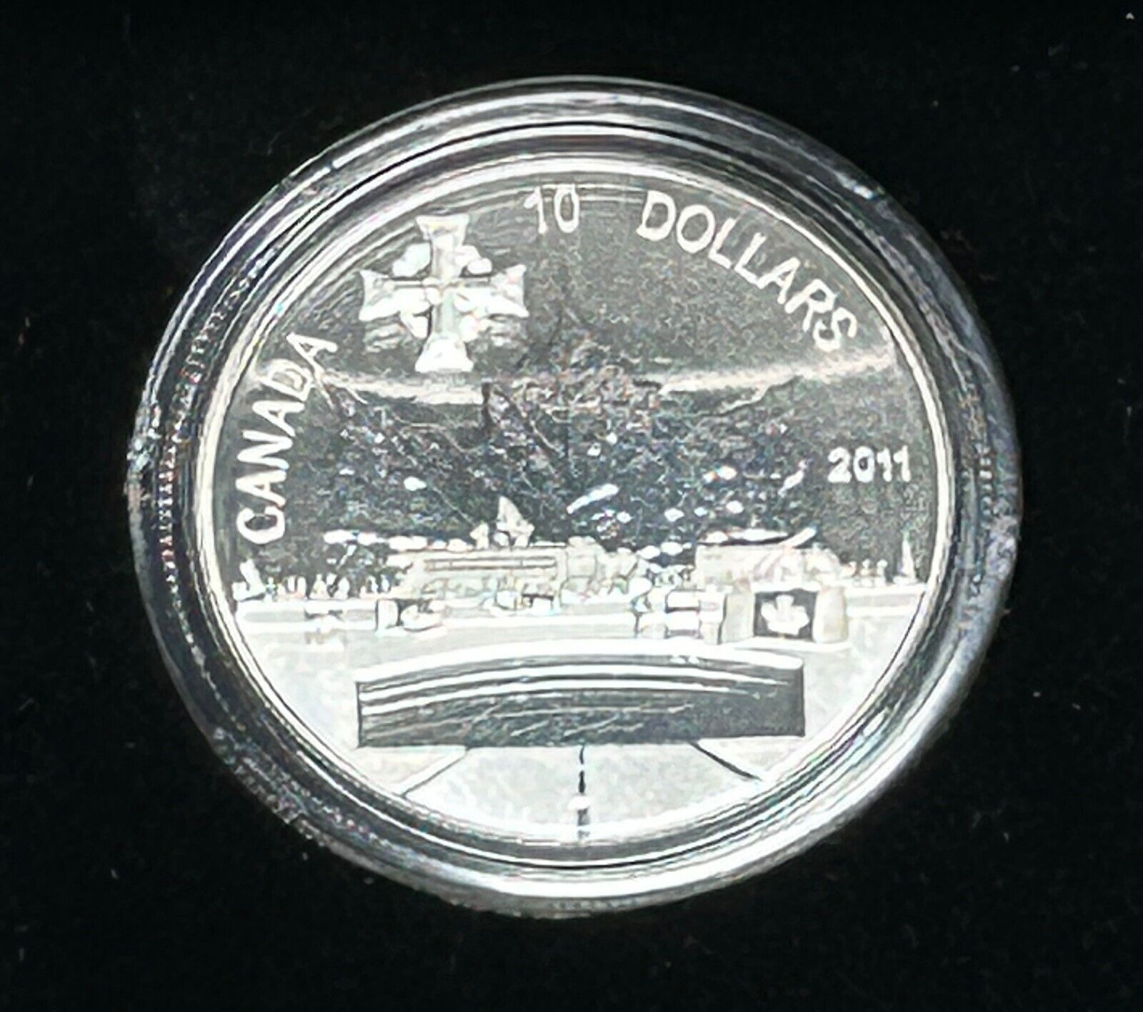 2011 Canada $10 Fine Silver Proof Dollar Highway of Heroes With Box and COA