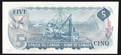 Canada 1972 $5 Five Dollar Banknote Lawson-Bouey Beautiful Colour SZ 8558622