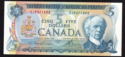 Canada 1972 $5 Five Dollar Banknote Lawson-Bouey Beautiful Colour SJ 9371392