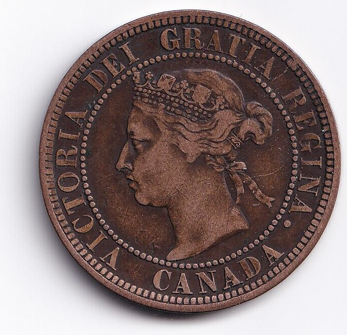 Canada 1888 1c One Large Cent Queen Victoria Fine #2