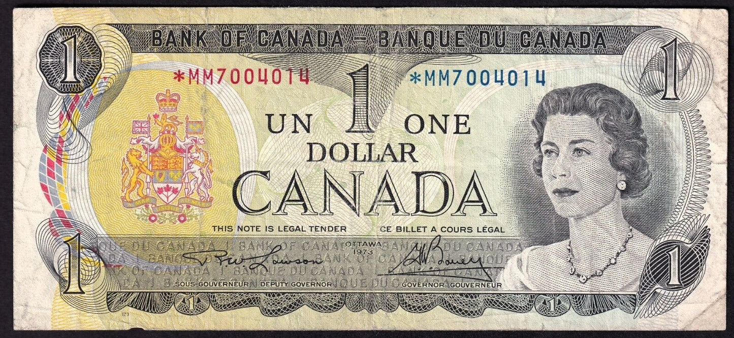 Canada 1973 $1 One Dollar Replacement Banknote Lawson - Bouey *MM 7004014